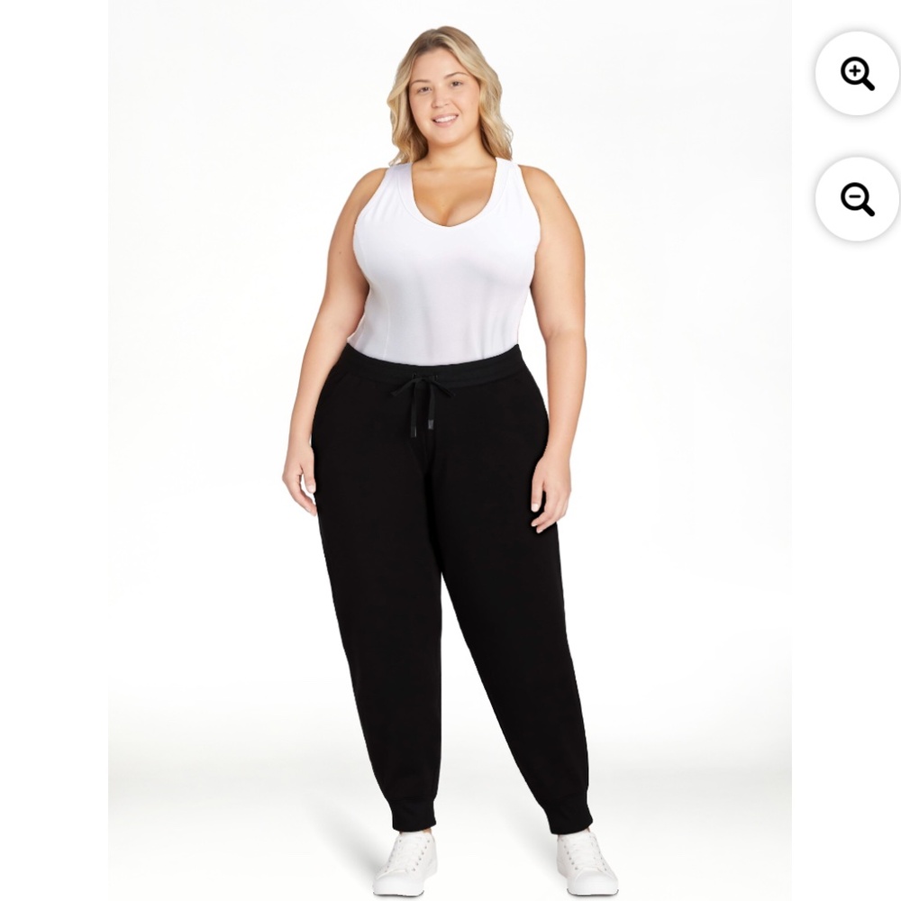 Athletic Works Women’s Plus Size Black Soft Jogger Pant Size 1X NWT